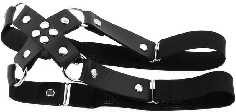 Ximerinf Women Adjustable Elastice Leather Leg Garter Belt Thigh Ring Garter - Image 3